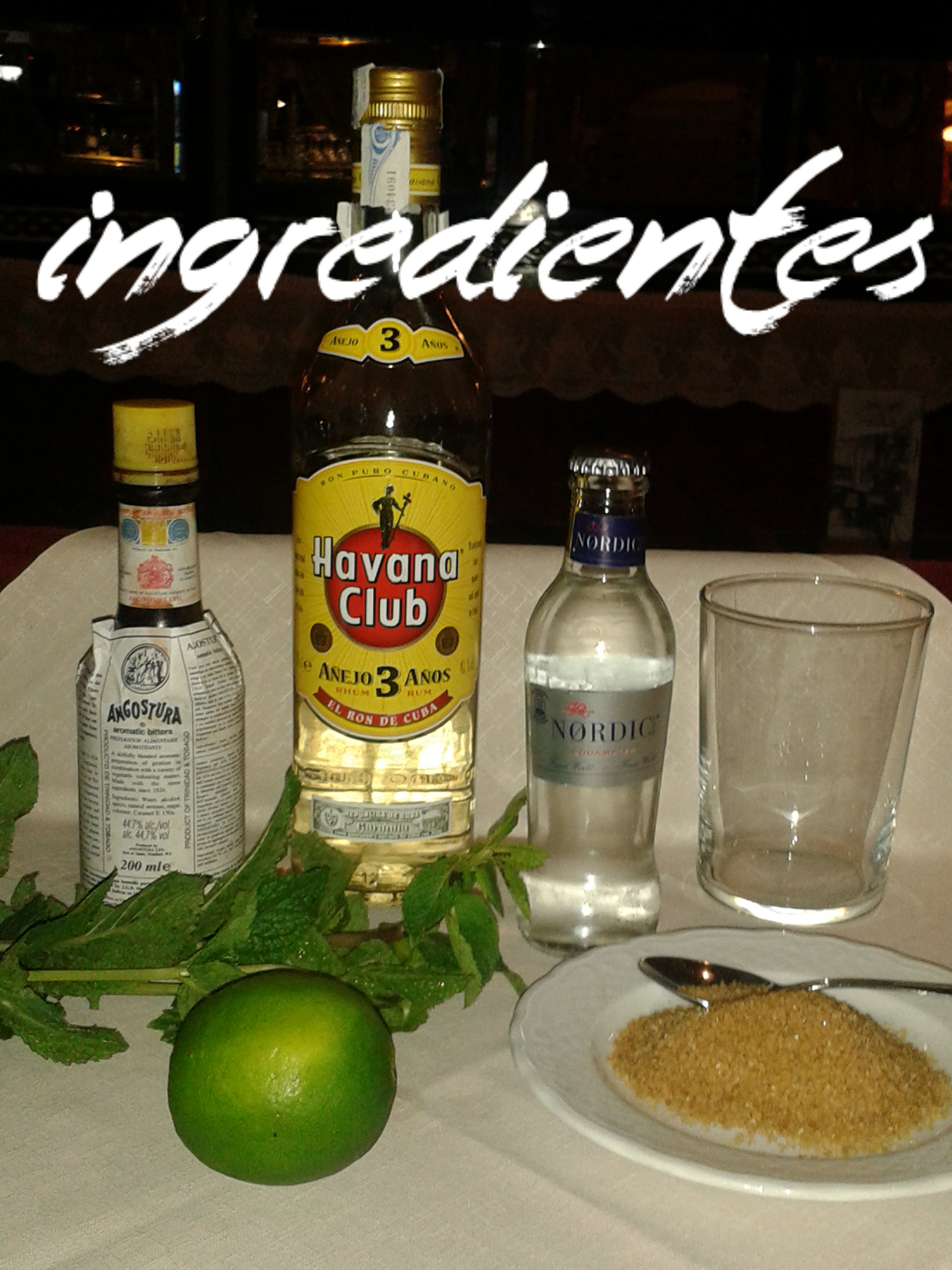 Ingredientes mojito