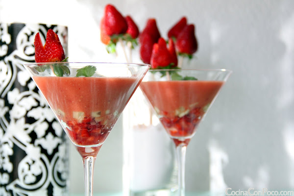 Gazpacho de fresas