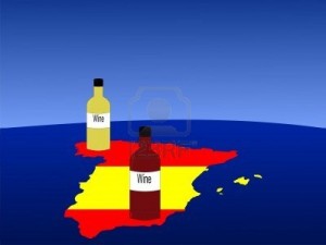 bandera y vino