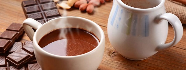 chocolate caliente a la taza