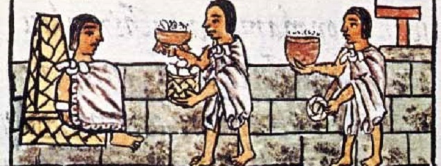 Cómo organizaba el protocolo y la mesa en la antiguedad el Gran Moctezuma