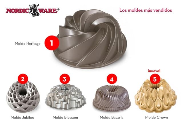 moldes nordic ware más vendidos