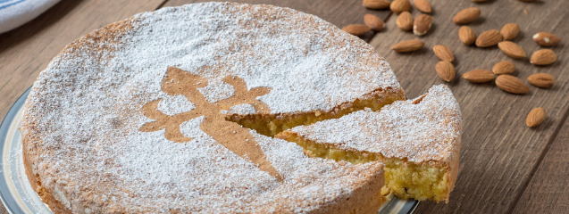 Recetas con frutos secos Tarta de Santiago