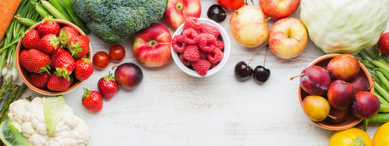 Frutas de temporada de verano