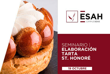Seminario online práctico. PASTELERÍA. Elaboración tarta St. Honoré. Seminario online práctico. PASTELERÍA. Elaboración tarta St. Honoré.