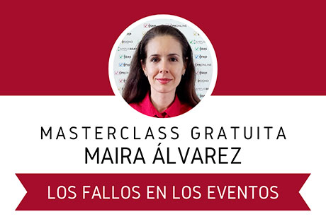 Masterclass online: Los fallos en los eventos | Octubre 2023