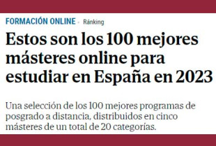 Campus SEAS de nuevo en el TOP 5 de másteres del ranking del periódico El Mundo Campus SEAS de nuevo en el TOP 5 de másteres del ranking del periódico El Mundo