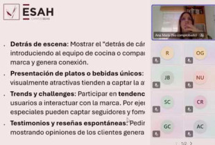 Gran acogida de la masterclass online sobre redes sociales en hostelería