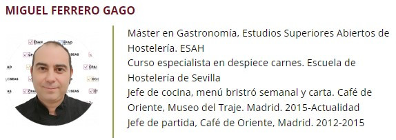 Seminario Gastronomía del mundo con caballa